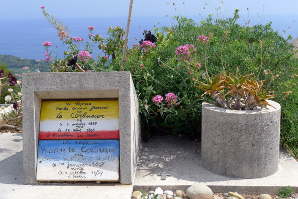 Das Grab von Le Corbusier in Roquebrune (2012)