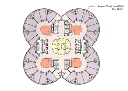 Goldbergs Anordnung von Pflegestationen und Patientenbetten revolutionierte den Krankenhausbau.