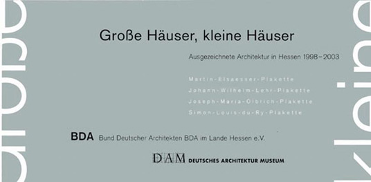 Ausstellung ber ausgezeichnete Architektur in Hessen