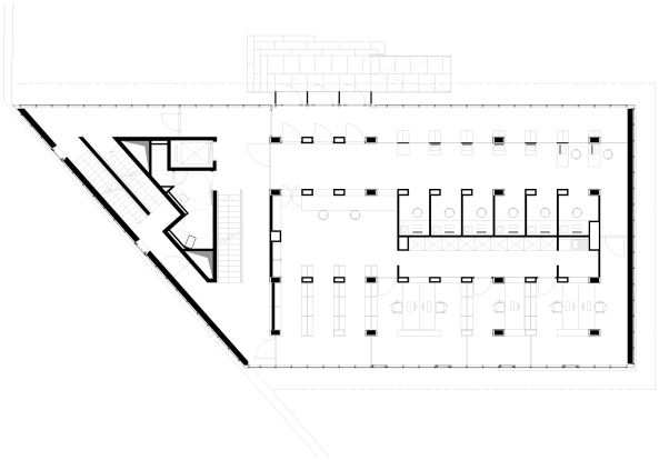 Folkwang Bibliothek in Essen, Max Dudler Architekten, Berlin, Alfried Krupp von Bohlen, Halbach-Stiftung, Folkwang, Schmuckk�stchen, Fotograf Stefan M�ller