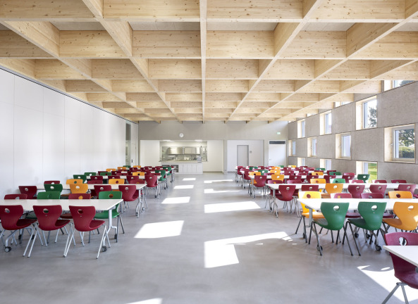 Mensa, Schulerweiterung, SpreierTrenner Architekten, Salmtal