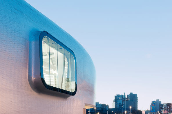 L'Escaut Architecture, Brssel, Eisbahn in Lige, Lttich, Wal, Walfisch, Olympic Ice Rink of Lige, Eisstadion