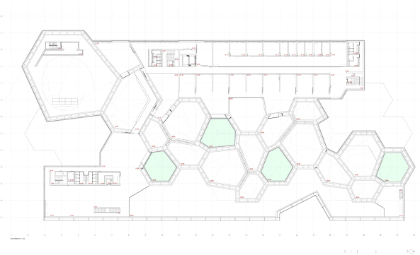 Centro de Creacin Artstica Contempornea C4, Parque de Miraflores, Nieto Sobejano Arquitectos, realities:united, Fassade, Fuensanta Nieto und Enrique Sobejano