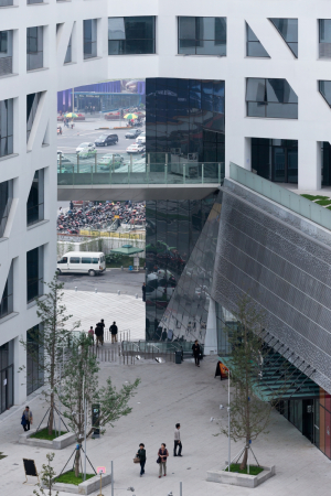 Steven Holl Architects, sliced porosity block, Chengdu, Sichuan, Lebbeus Woods, Han Meilin, China