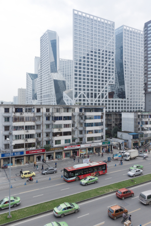 Steven Holl Architects, sliced porosity block, Chengdu, Sichuan, Lebbeus Woods, Han Meilin, China