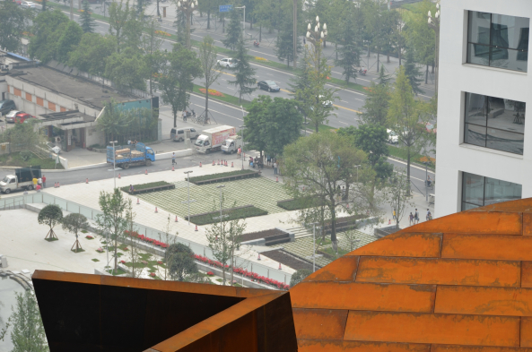 Steven Holl Architects, sliced porosity block, Chengdu, Sichuan, Lebbeus Woods, Han Meilin, China