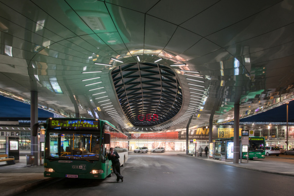 Verkehrsbau, Graz, Zechner & Zechner, Bahnhof, Platzgestaltung
