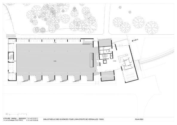 Bibliothek Versailles, Badia Berger Architectes
