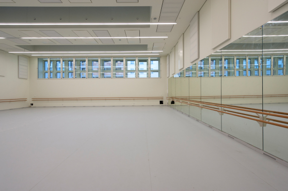 Musiktheater am Volksgarten Linz, Oper in Linz, Terry Pawson, Terry Pawson Architects, Bhne, Bauten fr Musik, Archinauten Dworschak  Mhlbachler Architekten, Architektur Consult, Linz, Travertin, Fassade