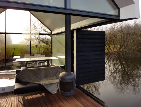 Loosdrechtsche Plassen, Minihaus in Holland, 2by4-architects, Kleinod, Haus am See
