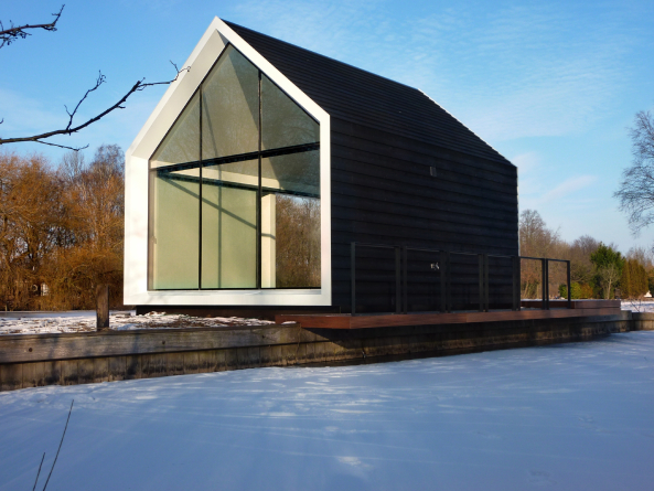 Loosdrechtsche Plassen, Minihaus in Holland, 2by4-architects, Kleinod, Haus am See