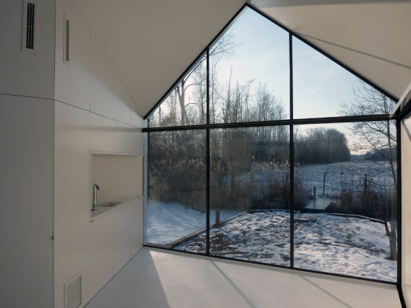 Loosdrechtsche Plassen, Minihaus in Holland, 2by4-architects, Kleinod, Haus am See