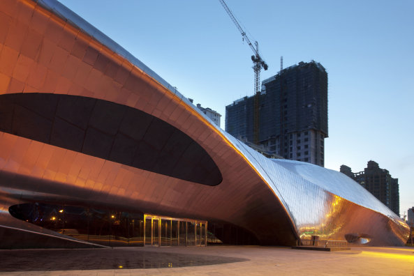 MAD Architects, China Wood Sculpture Museum, Harbin, China, Peking, Museum, Blob, Aluminium-Fassade, Bauen fr Despoten, Asien, Gehry Technolgogies