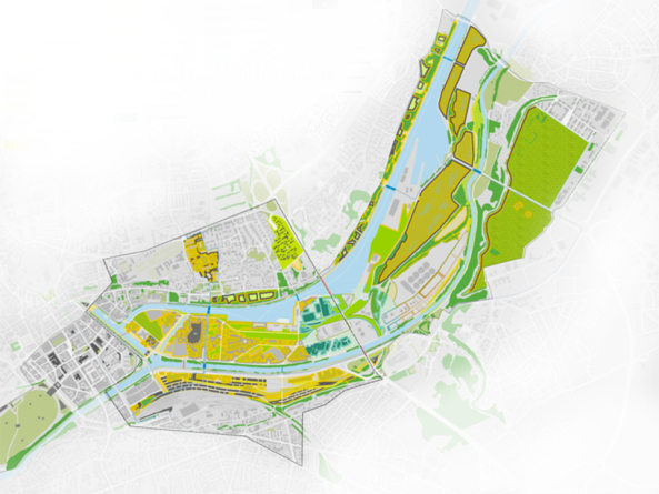 MVRDV, Masterplan in Caen, Frankreich, Freundlicher Urbanismus, Winy Maas, Orne, Masterplan als Mosaik