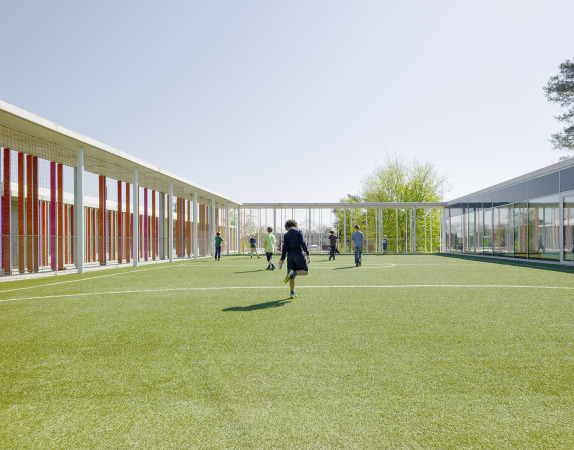 Schule, Sporthalle, Montessori-Pdagogik, Wulf Architekten, Karlsruhe
