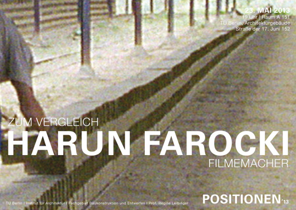Vortrag von Harun Farocki in Berlin