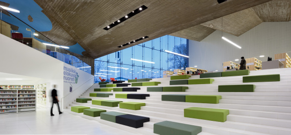 Bibliothek, Alvar Aalto, JKMM Architects, Seinjoki, Finnland