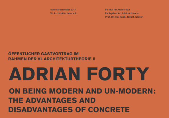 Vortrag von Adrian Forty in Berlin