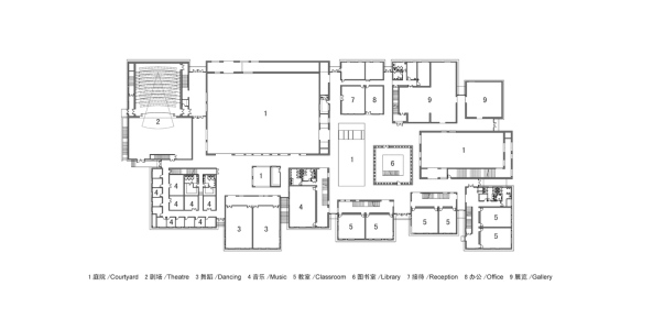 Jugendzentrum, Qingpu, Schanghai, Atelier Deshaus