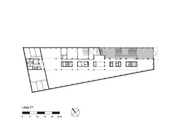 Neutlings Riedijk Architects, Neutlings Riedijk, Rozet, rozet culture house, Kulturzentrum, Arnheim, Kenniscluster, Berg des Wissens, Treppe, Bchertreppe, Bartokplein Arnhem