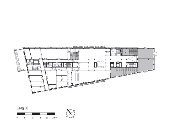 Neutlings Riedijk Architects, Neutlings Riedijk, Rozet, rozet culture house, Kulturzentrum, Arnheim, Kenniscluster, Berg des Wissens, Treppe, Bchertreppe, Bartokplein Arnhem