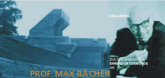 Max Bcher wird Ehrendoktor