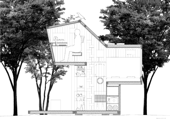 Bauhaus-Universitt Weimar, Mobile Forschungsstation, Mini-Haus, 10-qm-Haus, Tag der Architektouren 2013, Raumexperiment, Daniel Reisch, Ulrike Wetzel, Manuel Rauwolf, Matthias Prger, Uni Weimar, Architektur in Weimar, Studenten Bauen, Bauhaus, Weimar