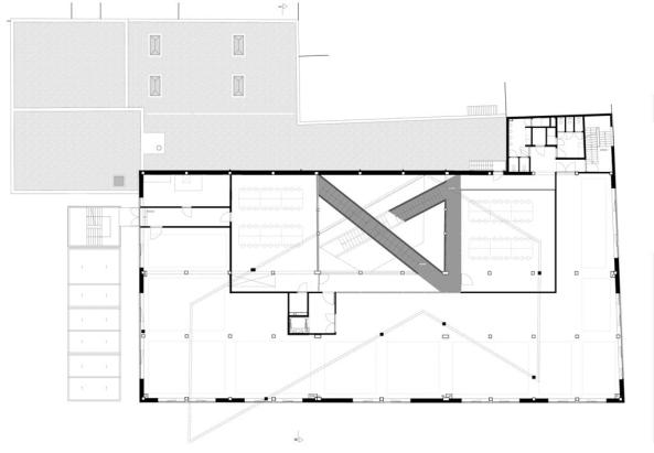 Treppenlabyrinth,  AVDK Architecten Vande Kerckhove (Kortrijk), University College Howest, Stairs, Steps, Treppenskulptur, Piranesi, Harry Potter, Game Design