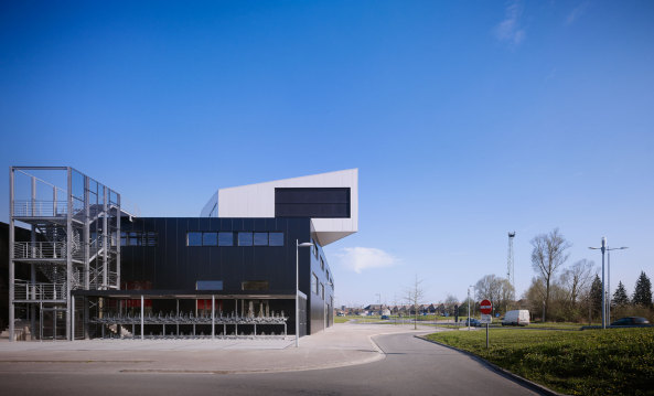 Treppenlabyrinth,  AVDK Architecten Vande Kerckhove (Kortrijk), University College Howest, Stairs, Steps, Treppenskulptur, Piranesi, Harry Potter, Game Design