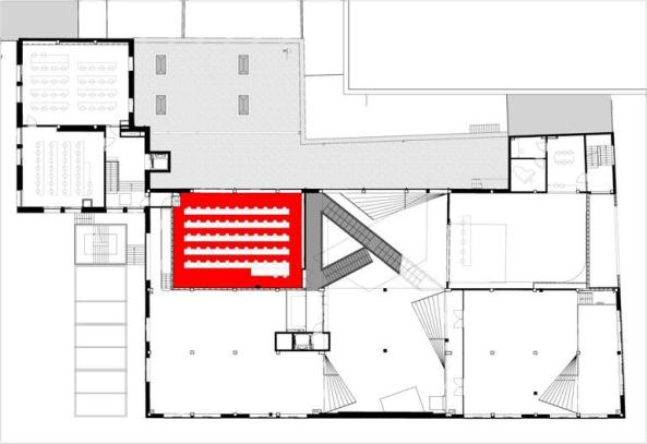 Treppenlabyrinth,  AVDK Architecten Vande Kerckhove (Kortrijk), University College Howest, Stairs, Steps, Treppenskulptur, Piranesi, Harry Potter, Game Design