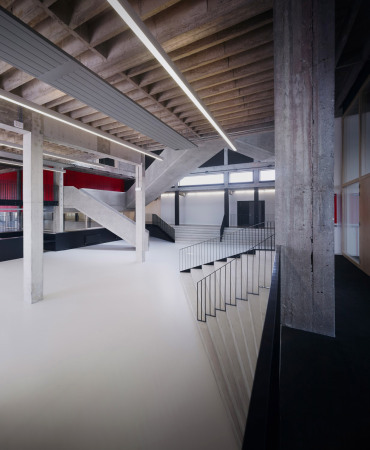 Treppenlabyrinth,  AVDK Architecten Vande Kerckhove (Kortrijk), University College Howest, Stairs, Steps, Treppenskulptur, Piranesi, Harry Potter, Game Design