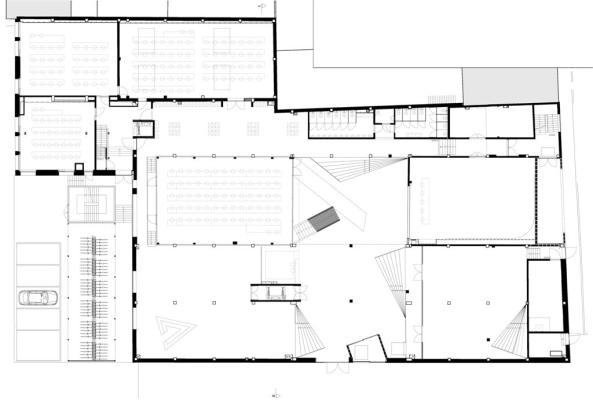 Treppenlabyrinth,  AVDK Architecten Vande Kerckhove (Kortrijk), University College Howest, Stairs, Steps, Treppenskulptur, Piranesi, Harry Potter, Game Design