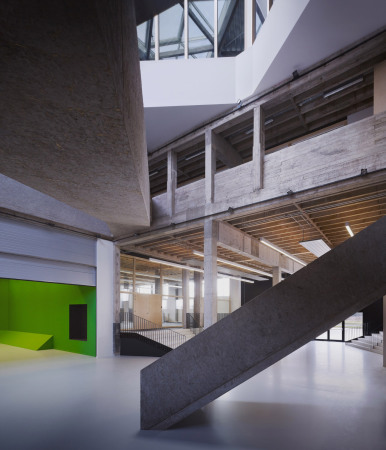 Treppenlabyrinth,  AVDK Architecten Vande Kerckhove (Kortrijk), University College Howest, Stairs, Steps, Treppenskulptur, Piranesi, Harry Potter, Game Design