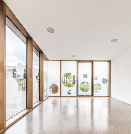 Pfarrzentrum, Betonskulptur, Bergamo, Gianluca Gelmini, Italien