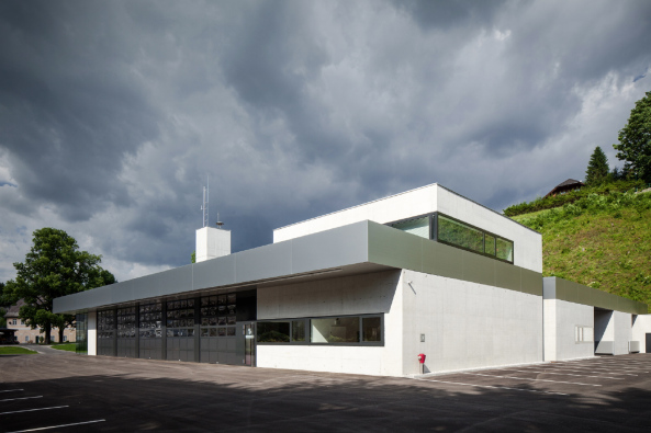 Bauhof und Feuerwehrhaus, Weyer, Hertl Architekten, Obersterreich, Feuer, Feuerwehr, Beton, Neubau, Schneider & Lengauer Architekten. Marktgemeinde Weyer
