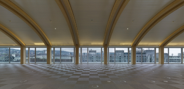 Werdtstrasse, Zrich, Tamedia, Holzbau, Shigeru Ban, Broneubau, Holzkonstruktion, Doppelfassade, Tamedia-Neubau, Werdareal Zrich, Holz, Nachhaltiges Bauen