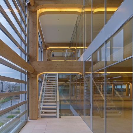 Werdtstrasse, Zrich, Tamedia, Holzbau, Shigeru Ban, Broneubau, Holzkonstruktion, Doppelfassade, Tamedia-Neubau, Werdareal Zrich, Holz, Nachhaltiges Bauen