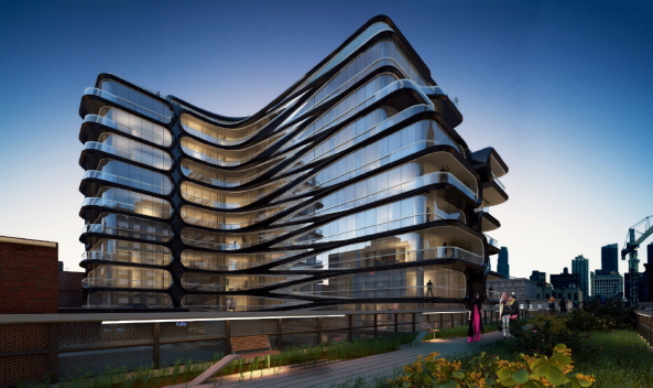 Zaha Hadid Architects, Zaha Hadid, Hadid, High Line, New York, Manhattan, Boutique Residential Condominium, Related Companies
