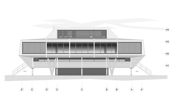 Forschungsstation, Sdpol, Antarktis, Indien, BOF Architekten
