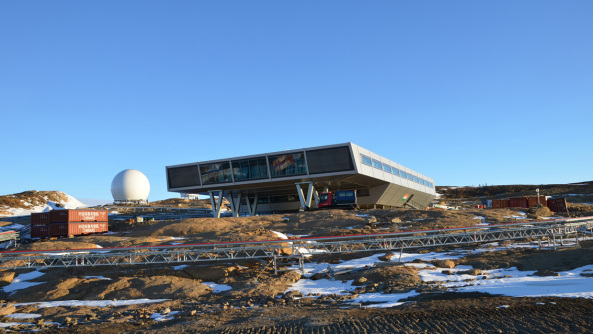 Forschungsstation, Sdpol, Antarktis, Indien, BOF Architekten