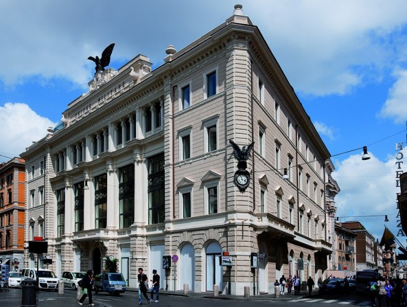 Massimiliano & Doriana Fuksas, Palazzo Ex Unione Militare, Fuksas, Rom, Via del Corso, Via Tomacelli, Rom, Shopping in Rom, Umbau, Glaspalast, Glaskugek, Glasblase, Glaskuppel