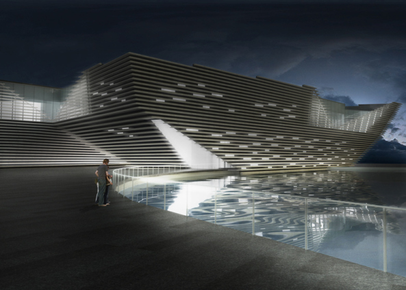 Wettbewerb, V&A Museum, Designzentrum, Kengo Kuma and Associates, Dundee, Schottland, Baustart