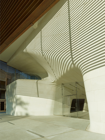 Museum, flieende Rume, Metalllamellen, Trahan Architects, Louisiana