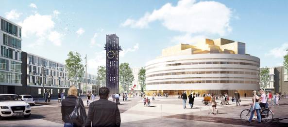 Rathaus, The Crystal, Kiruna, Henning Larsen Architects, Tema Landscape Architects, Schweden
