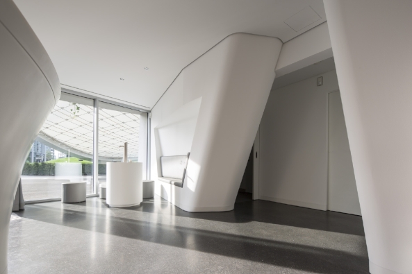 Leuchtende Chipslette; Graft Architekten; WES-Landschaftsarchitektur; Autostadt; Volkswagen; Wolfsburg; Dach; Pavillon; Tobias Hein