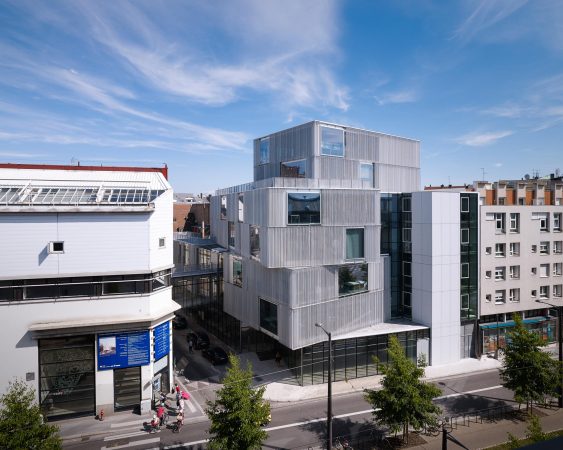 Marc Mimram Architectes, cole Nationale Suprieure d'Architecture de Strasbourg, Architekturschule in Straburg, Unigebude, Lamellenfassade, Marc Mimram