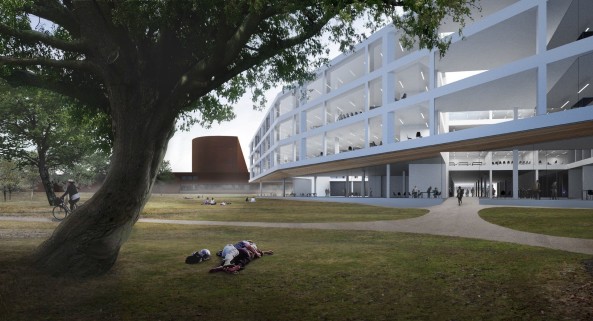 Alvar Aalto; Architekturgebude, Architekturschule, Otaniemi, Finnland