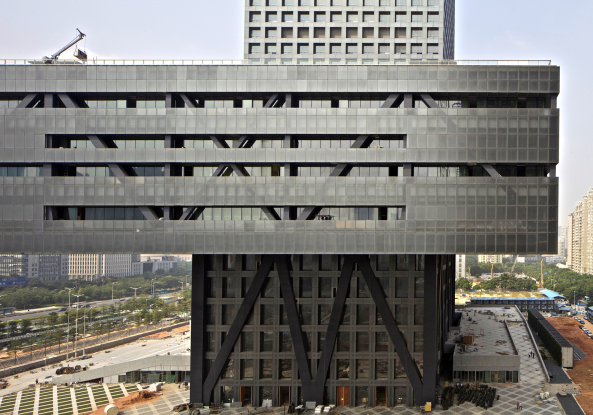 CCTV, OMA, Office for Metropolitan Architecture, Rem Koolhaas, Ole Scheeren, Shenzhen Stock Exchange (SZSE), Brse in Shenzhen, Bauen fr Despoten