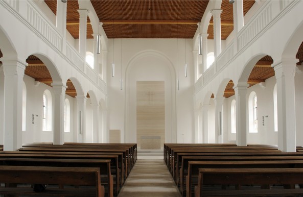 Peter Krebs; Menzingen; Evangelische Kirche; Umgestaltung; Sanierung; Altarraum; Kraichtal