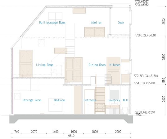 Kleinfamilienhaus in Japan